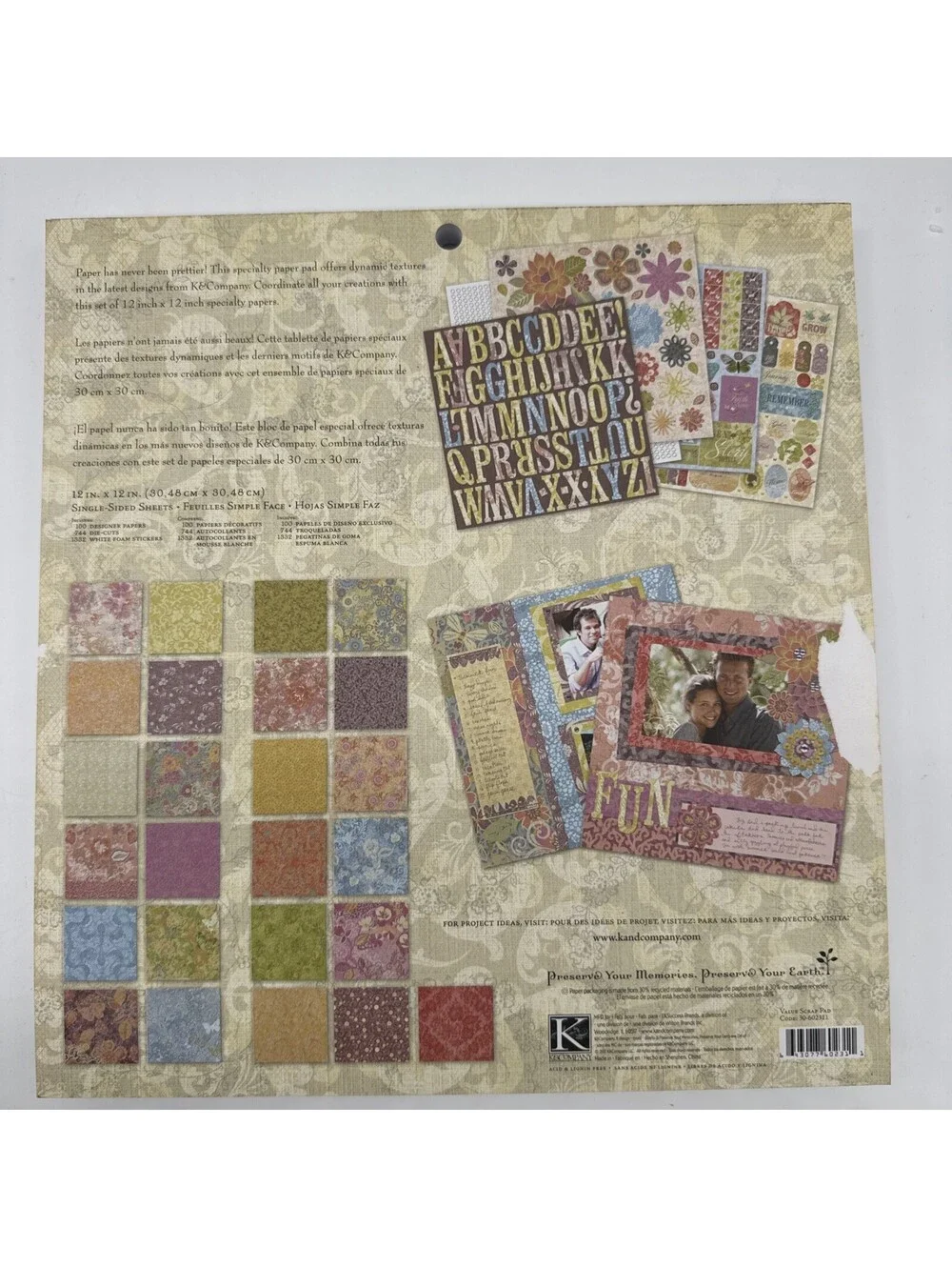 K &C Scrap Pad  12